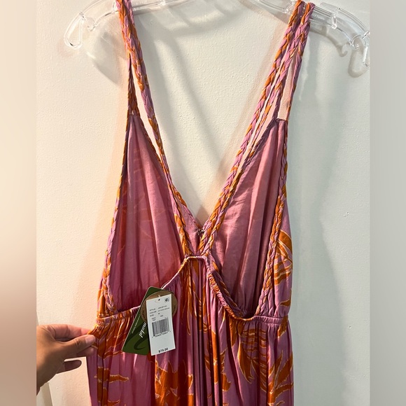 Bila Pink and Orange Floral Jumpsuit - Picture 3 of 6